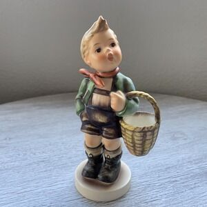 Goebel Hummel - Village Boy with Basket - 6.25" German Figurine #51/0